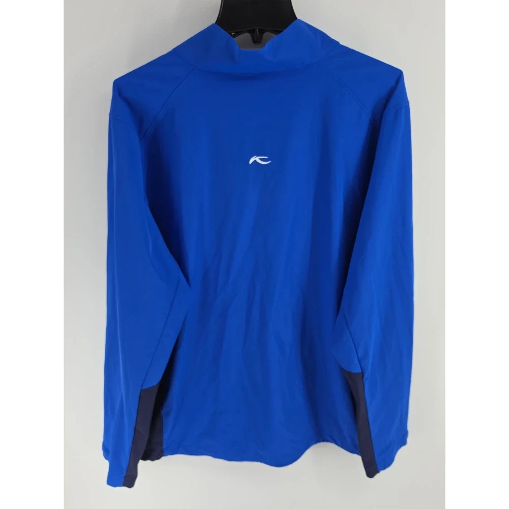 KJUS Domus CL Jacket Mens 2XL Blue Full Zip Golf Outdoor Windbreaker MG15-611